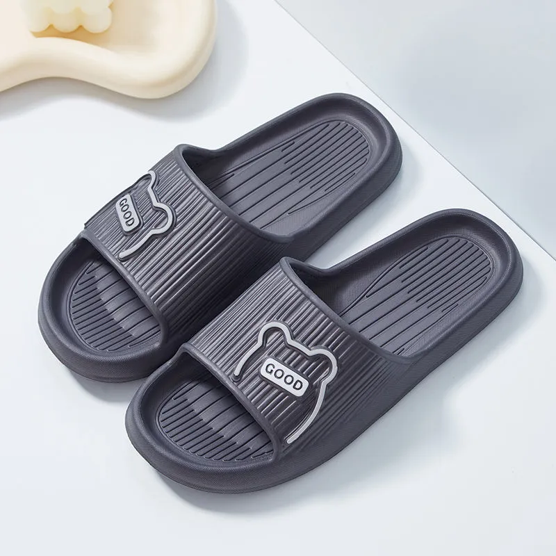 1 Pair Of Letter Cartoon Pattern EVA Slippers