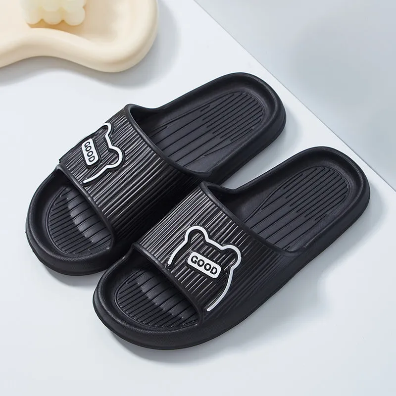 1 Pair Of Letter Cartoon Pattern EVA Slippers