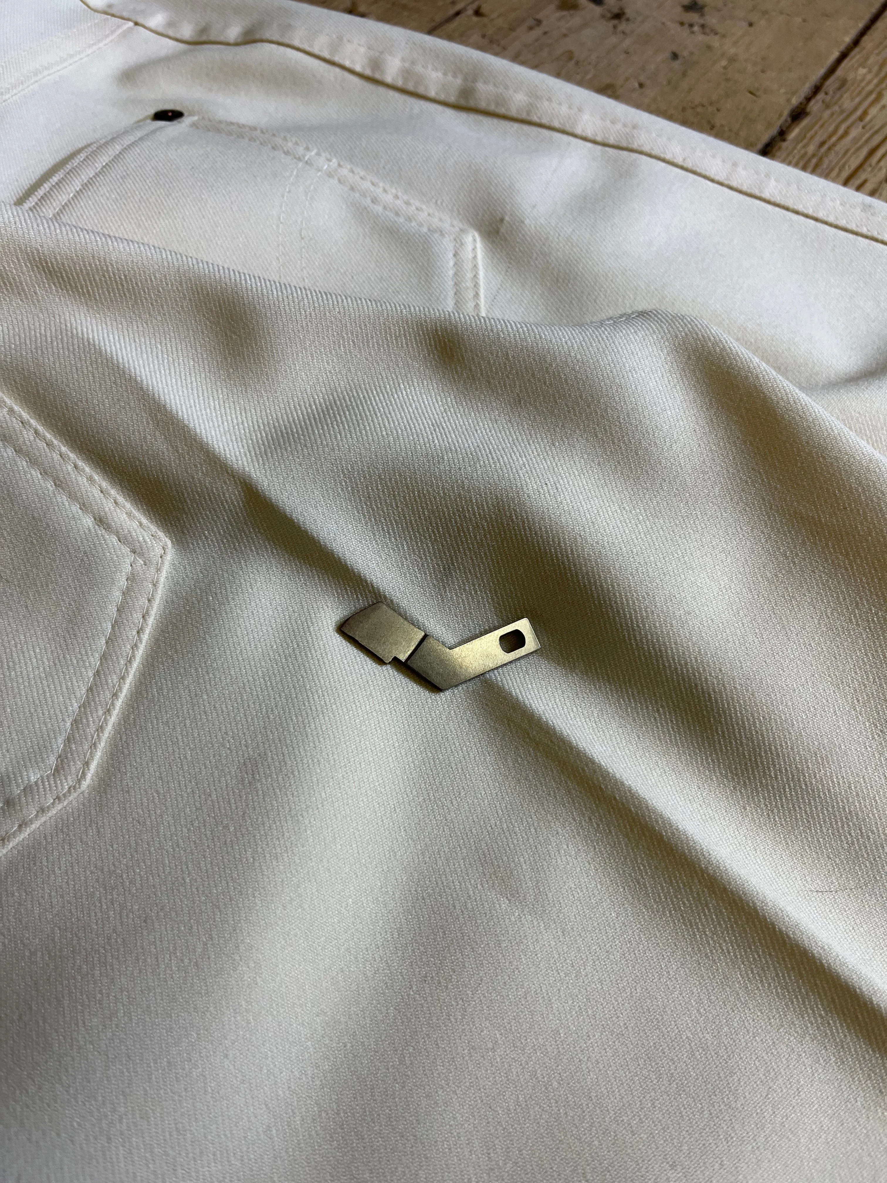 1970s-1980s High Rise White Trousers by LEVI'S