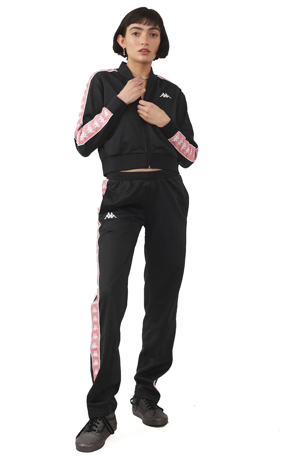 222 Banda Wastoria Pants - Black/White/Pink