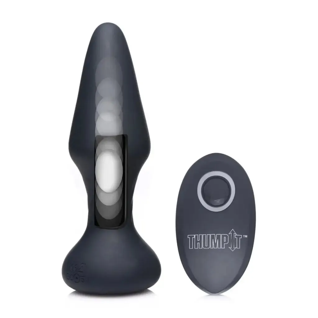 7x Slim Thumping Silicone Anal Plug