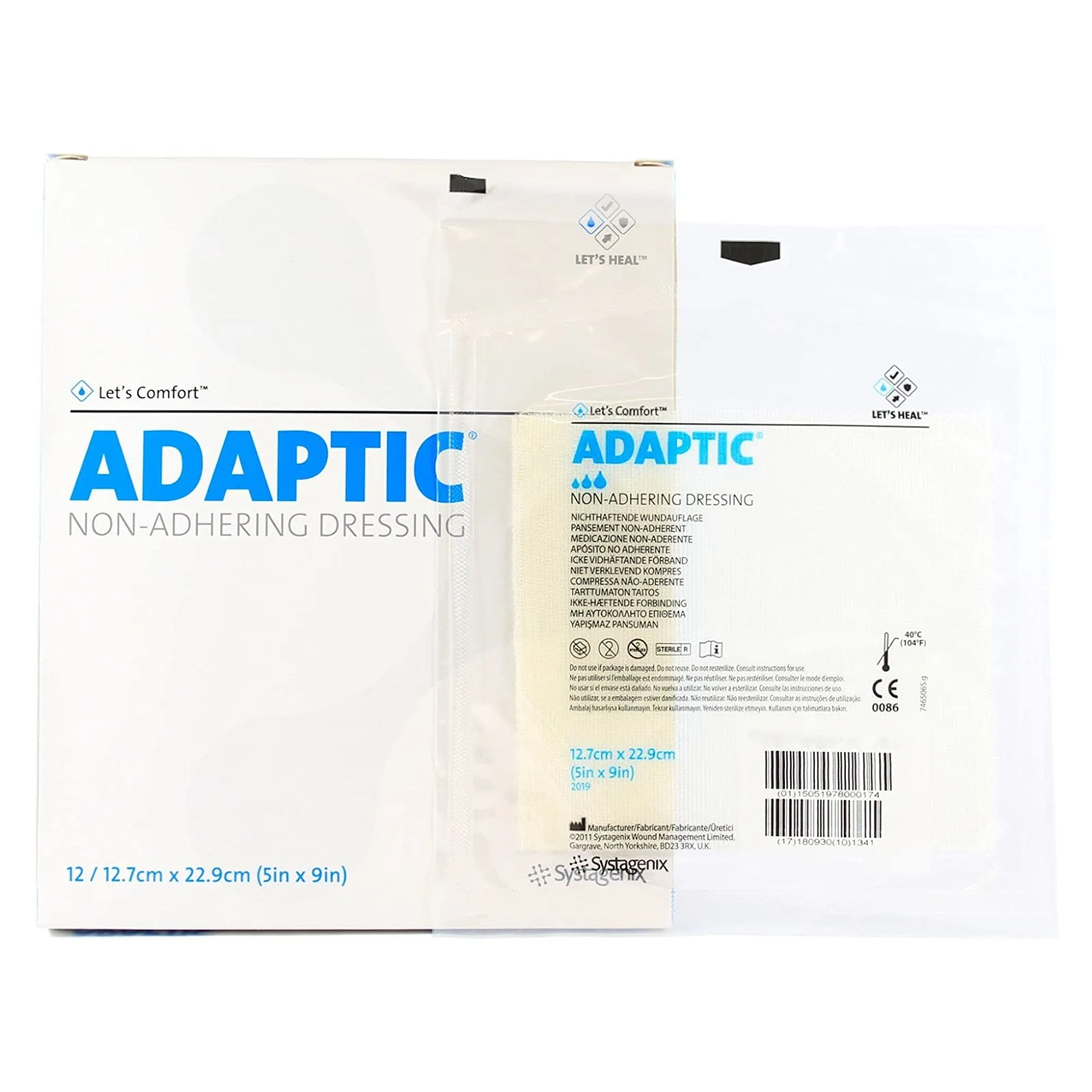 Adaptic™ Impregnated Nonadherent Dressing, 5 x 9 Inch