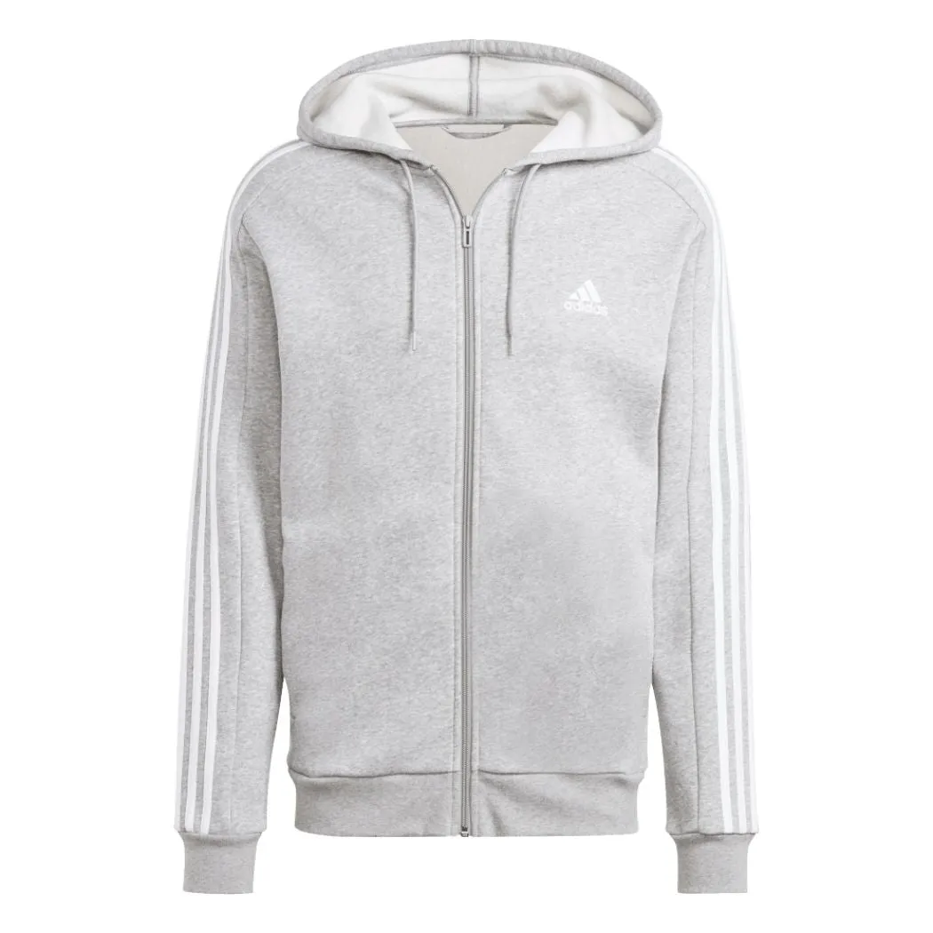 adidas Essentials Fleece 3 Stripes Full Zip Men's Hoodie