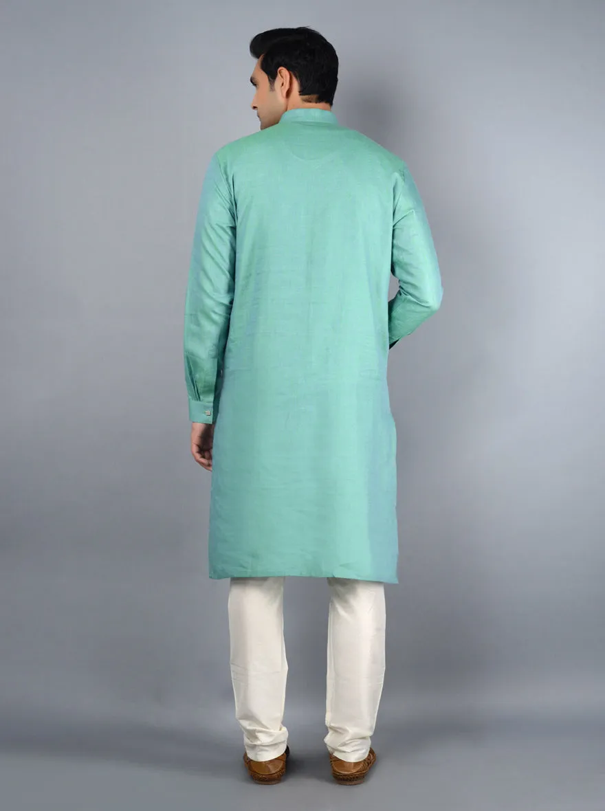 Aquamarine Green Kurta Set | TULA