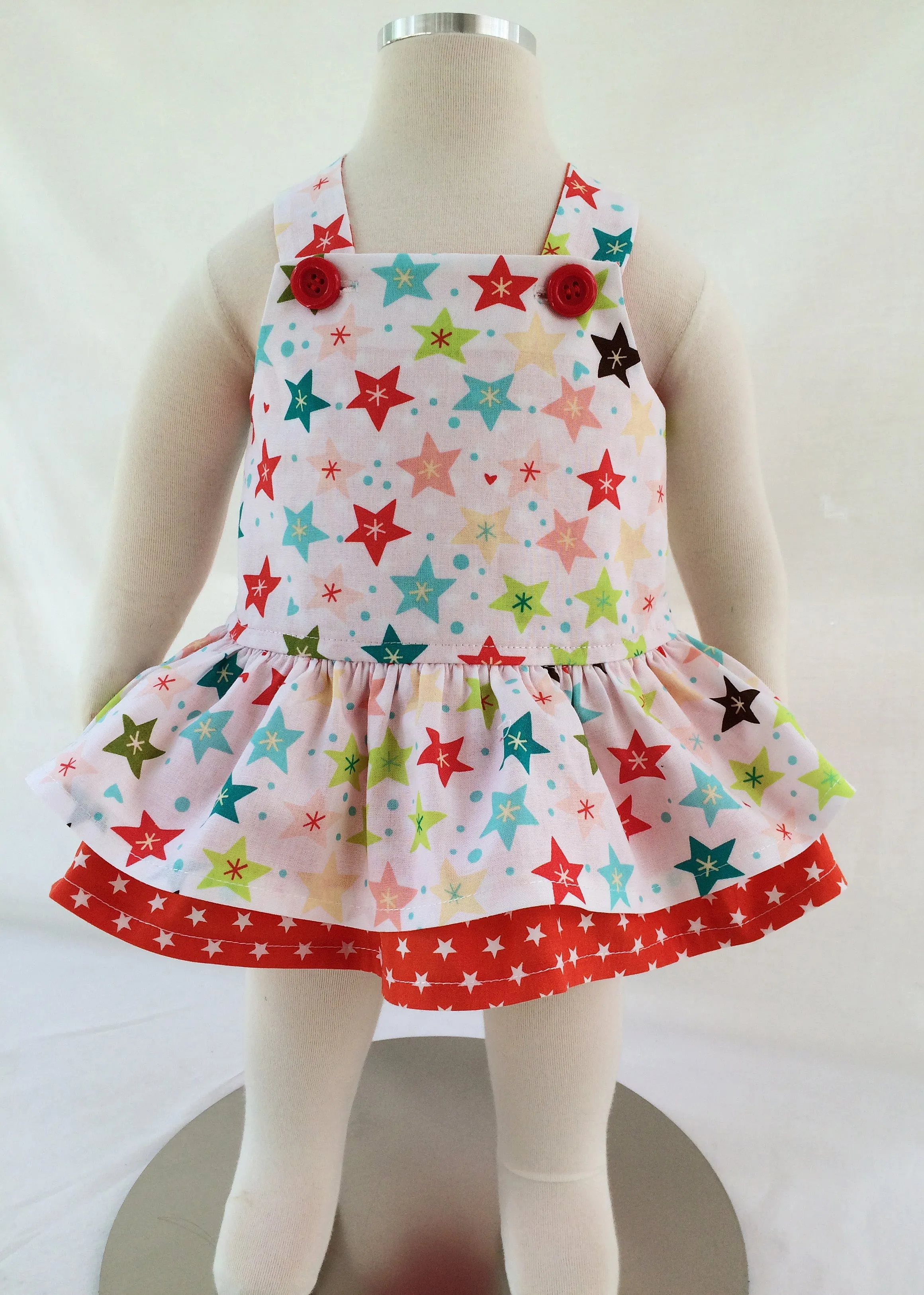 Baby girl romper pdf sewing pattern TINKERBELLE ROMPER sizes 3 months to 3 years.