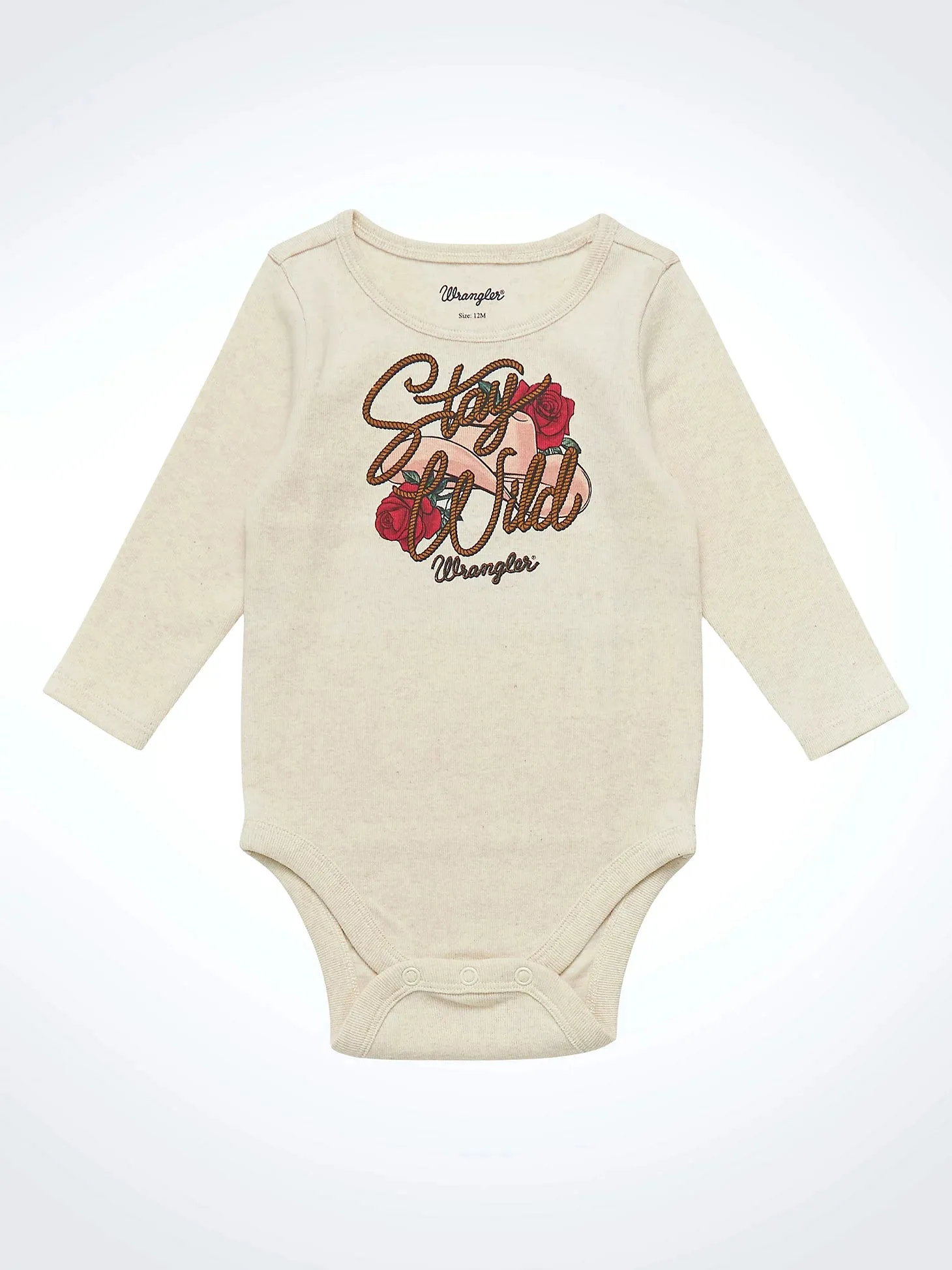 Baby Girl Wrangler Stay Wild Onesie