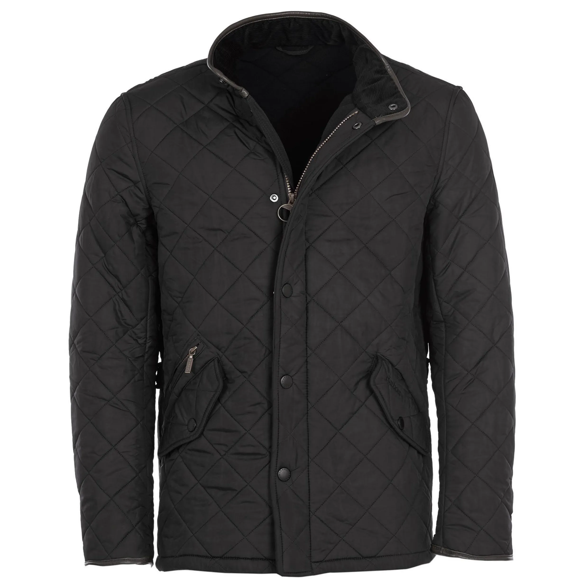 BARBOUR POWELL FLEECE QUILTED JACKET BLACK MQU0281BK11