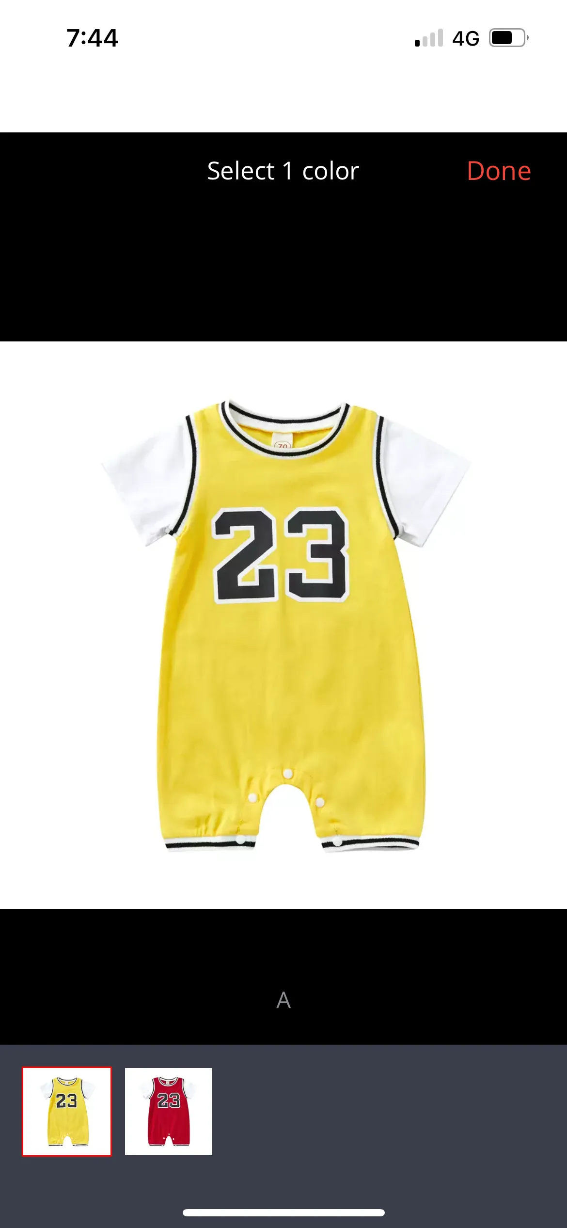 BASKETBALL JERSEY ROMPER - RED