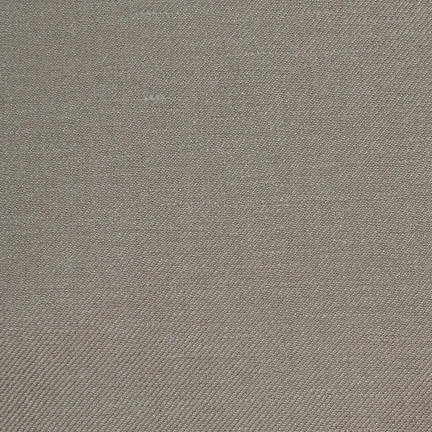 Beige Plain Twill Wool & Linen Suiting Fabric - 2.00 Metres