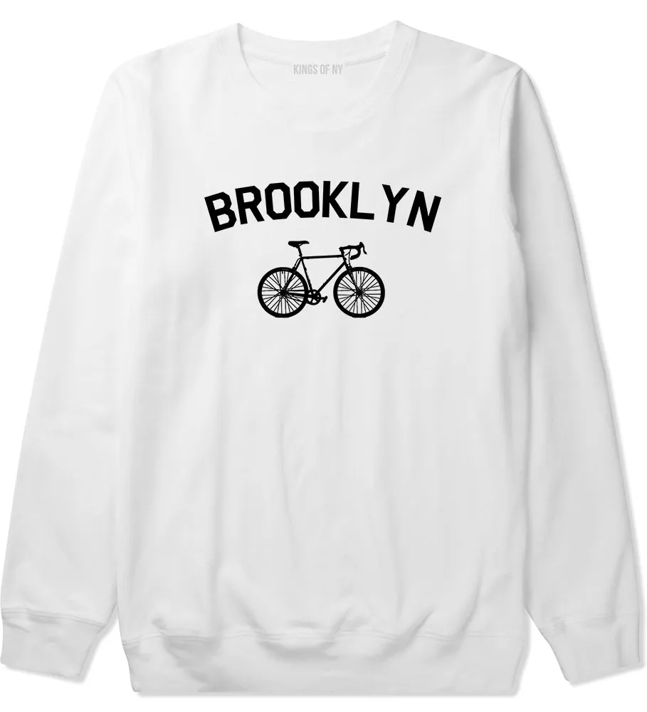 Brooklyn Vintage Bike Cycling Mens Crewneck Sweatshirt