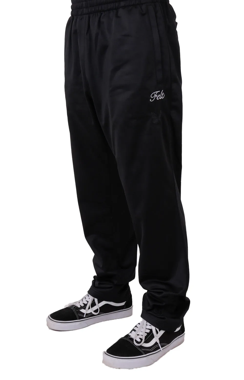 Butterfly Emblem Track Pants - Black