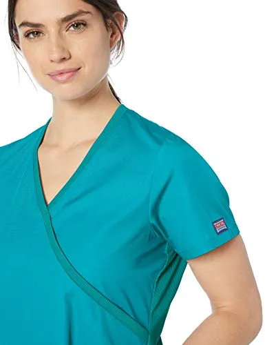 Cherokee WW650 Workwear Originals Women's Mock Wrap Top