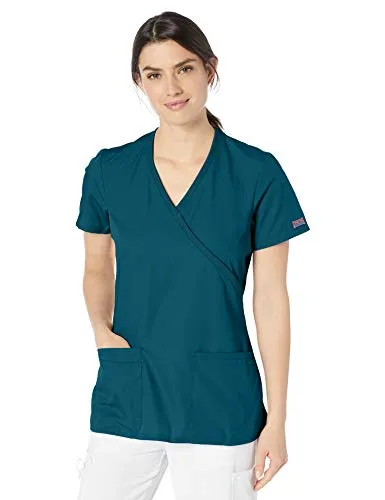 Cherokee WW650 Workwear Originals Women's Mock Wrap Top