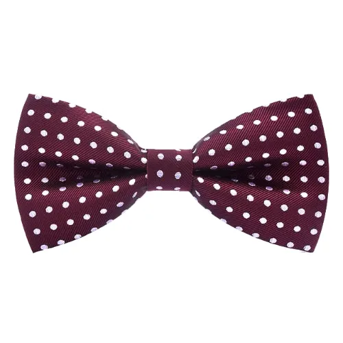 Classy Men Red Polka Dot Bow Tie