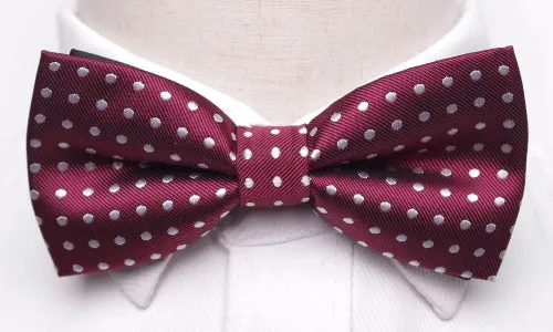 Classy Men Red Polka Dot Bow Tie