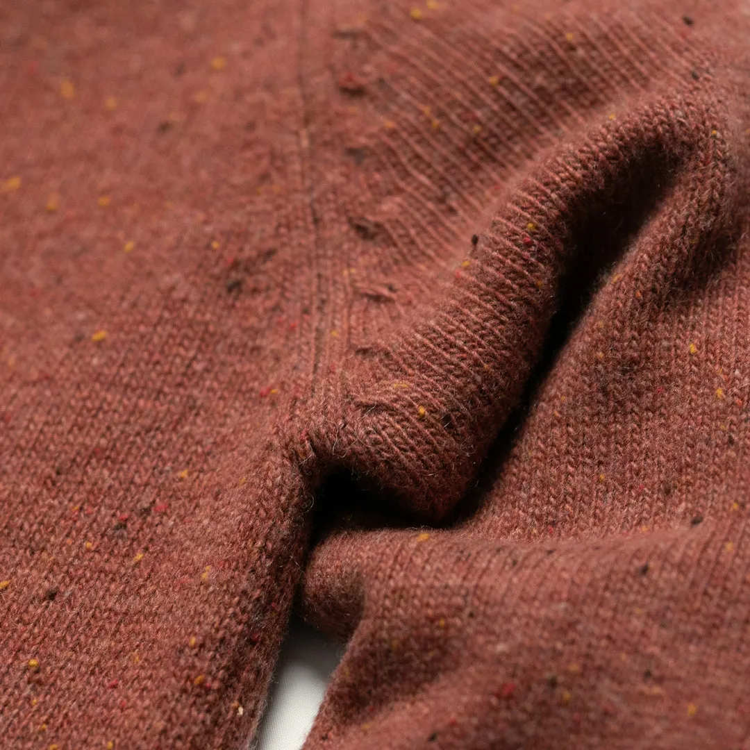 Crewneck Wool Sweater | Sunset Fleck