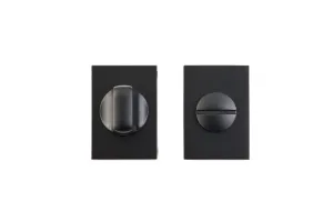 Deanta Slim Thumb Turn WC Lock (Matt Black)