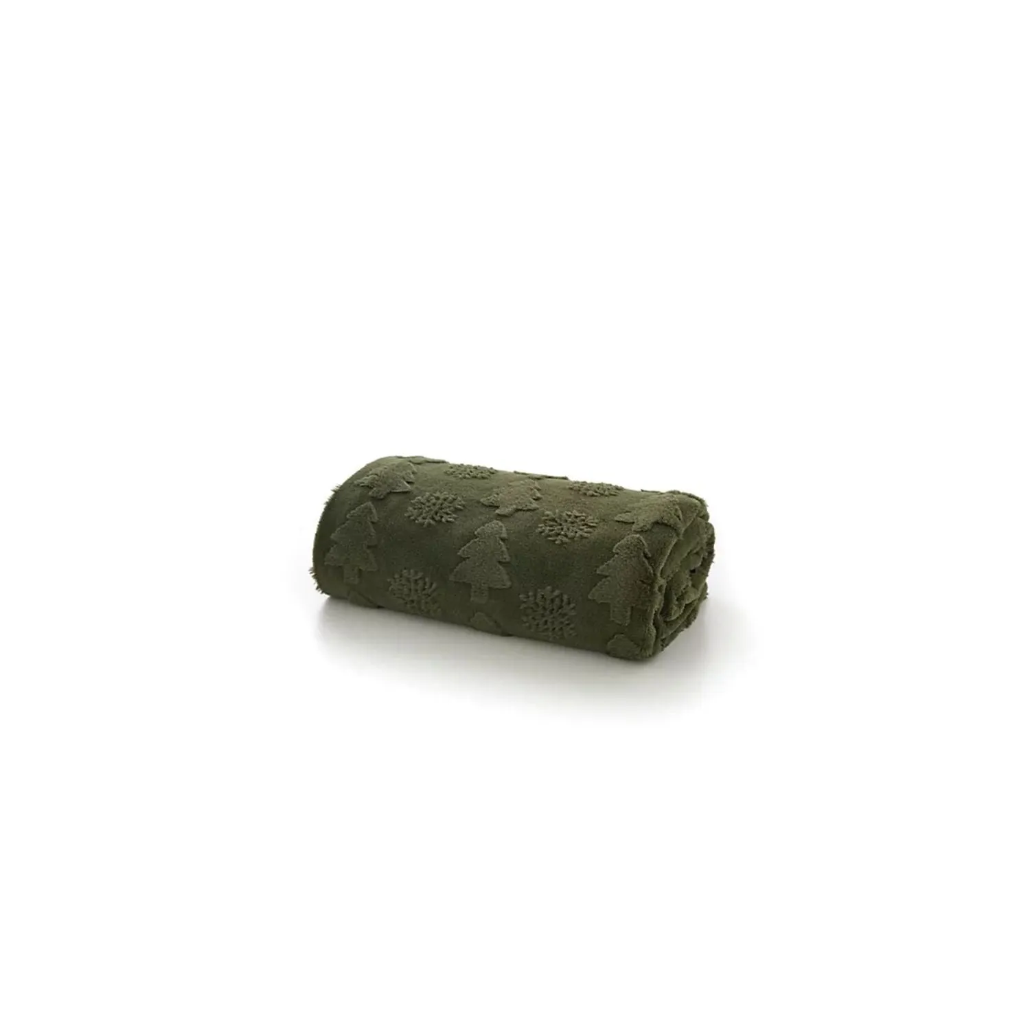 Deyongs 150cm Winter Forest Green Faux Fur Throw