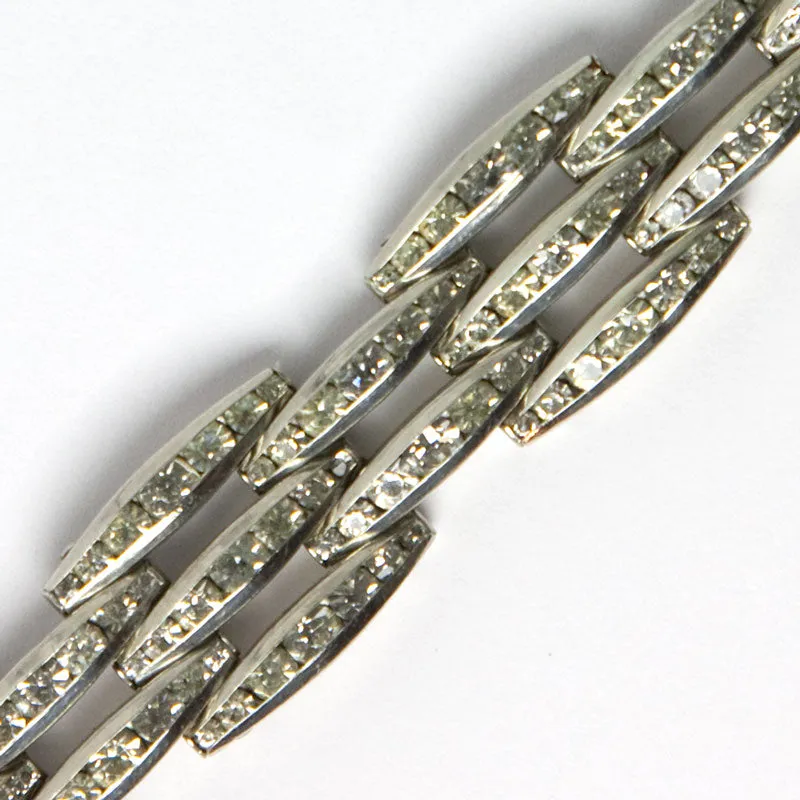 Diamanté Tank Track German Bracelet