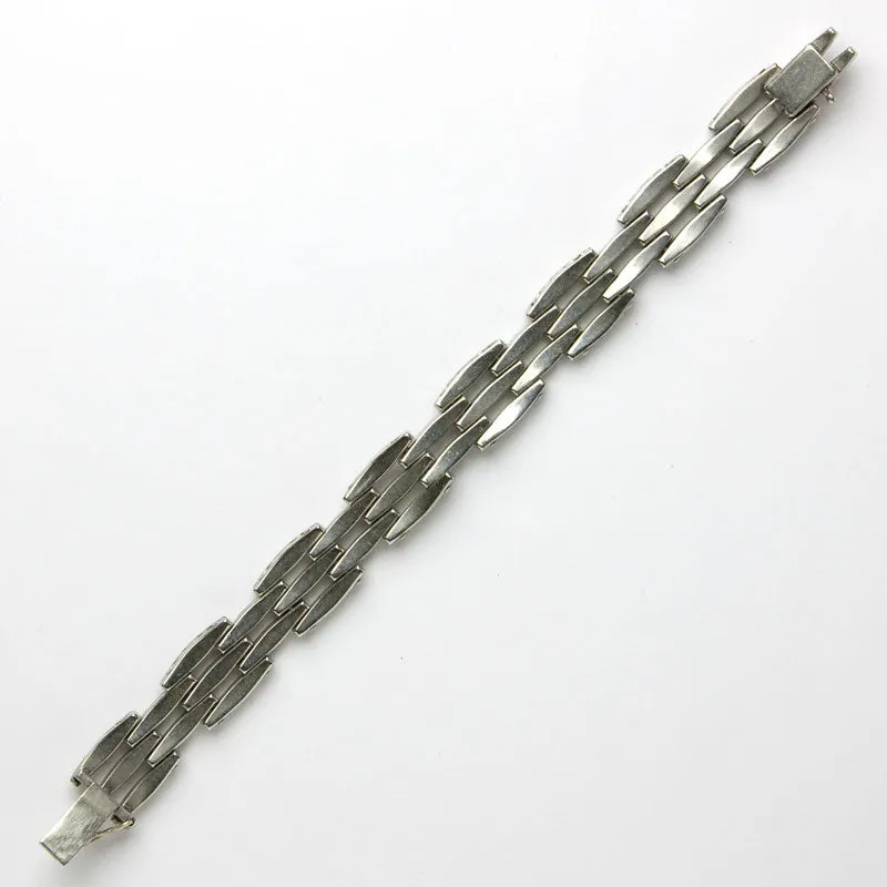 Diamanté Tank Track German Bracelet