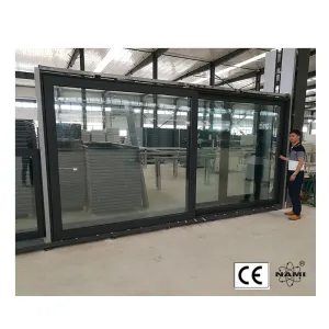 Doorwin 2021automatic large burglar proof designs aluminium glass lift sliding doors