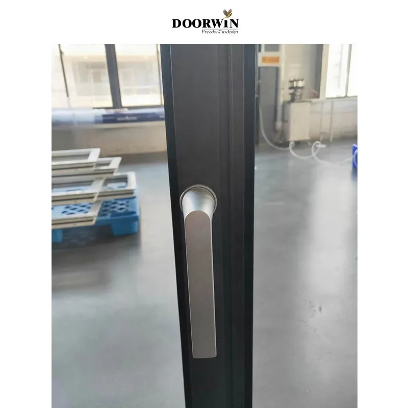 Doorwin 2021Window Ultra double glass aluminum alloy line fixed slimline window slim profile aluminium windows