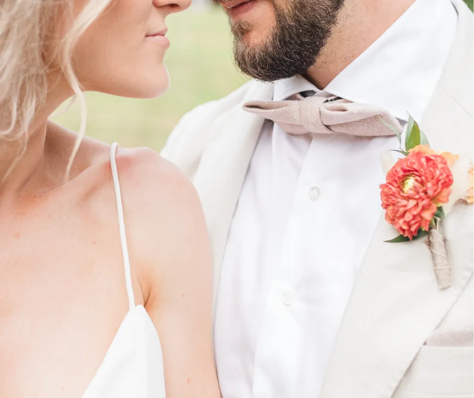 Elle Pink Herringbone Tweed Bow Tie and Pocket Square Set