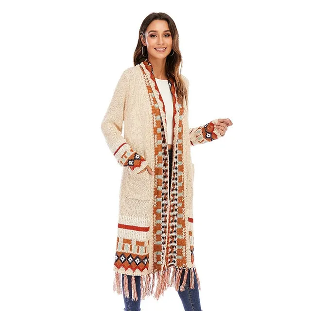 Fashion Long Sleeve Knitted Cardigan