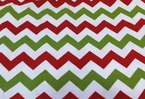 Festive Chevron - Brushed Cotton Fabric