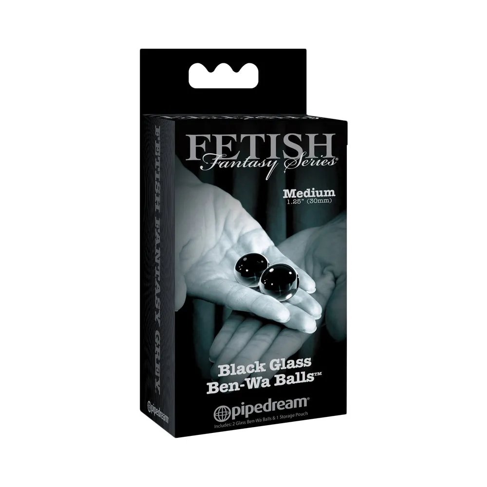 Fetish Fantasy Ltd. Ed. Medium Black Glass Ben-wa Balls