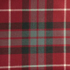 Fraser Red Muted All Wool Heavy Weight Tartan