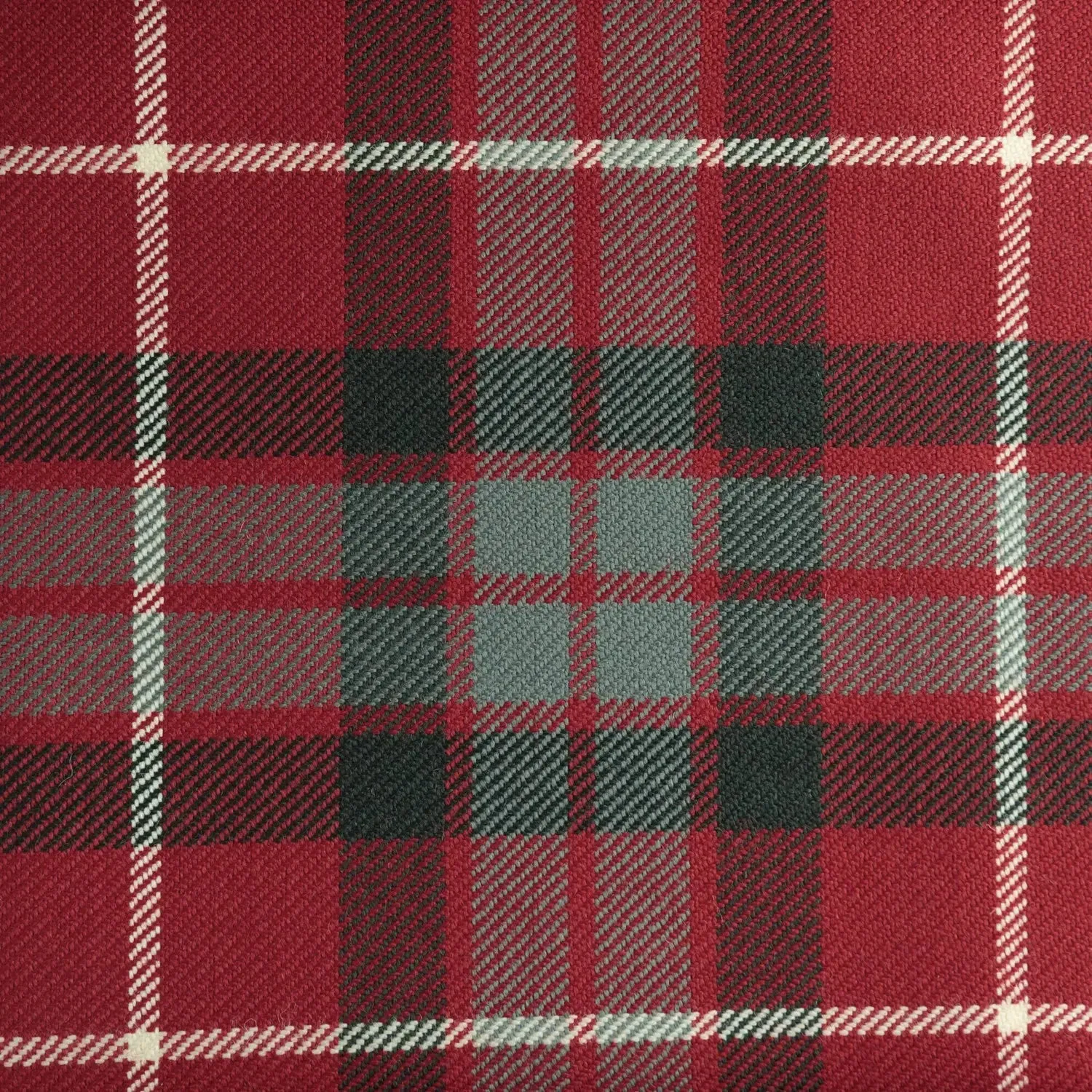 Fraser Red Muted All Wool Heavy Weight Tartan