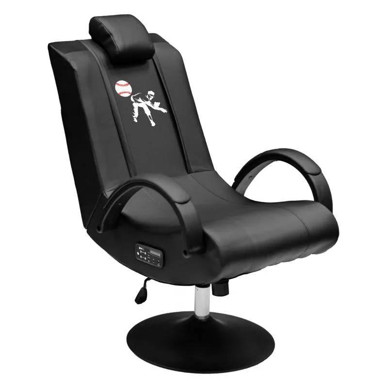 Gaming Chair 100 Pro with Baseball Pitcher Logo Panel