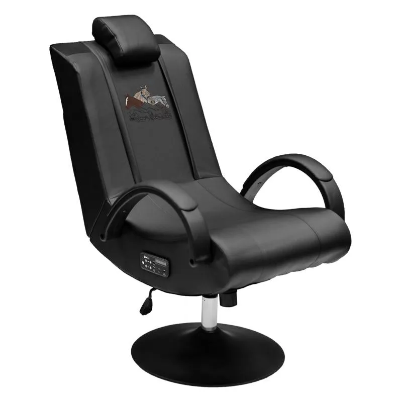 Gaming Chair 100 Pro with Horses Quarter Collage Logo Panel