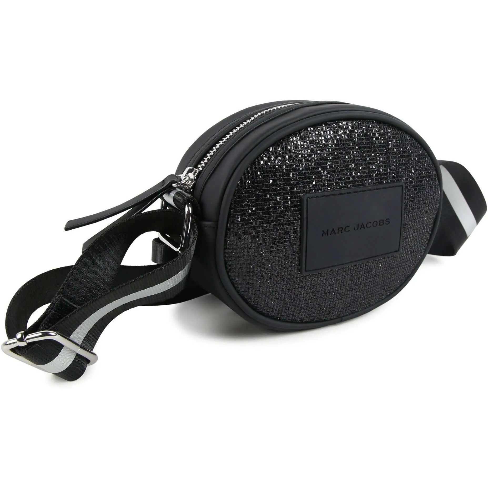 Girls Black Glitter Bag