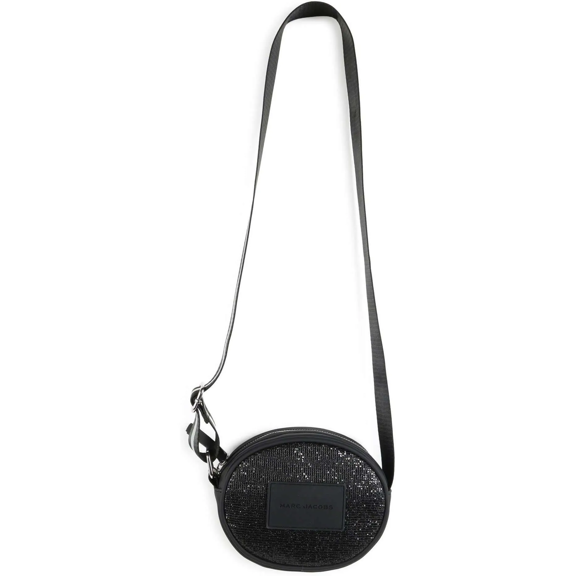 Girls Black Glitter Bag