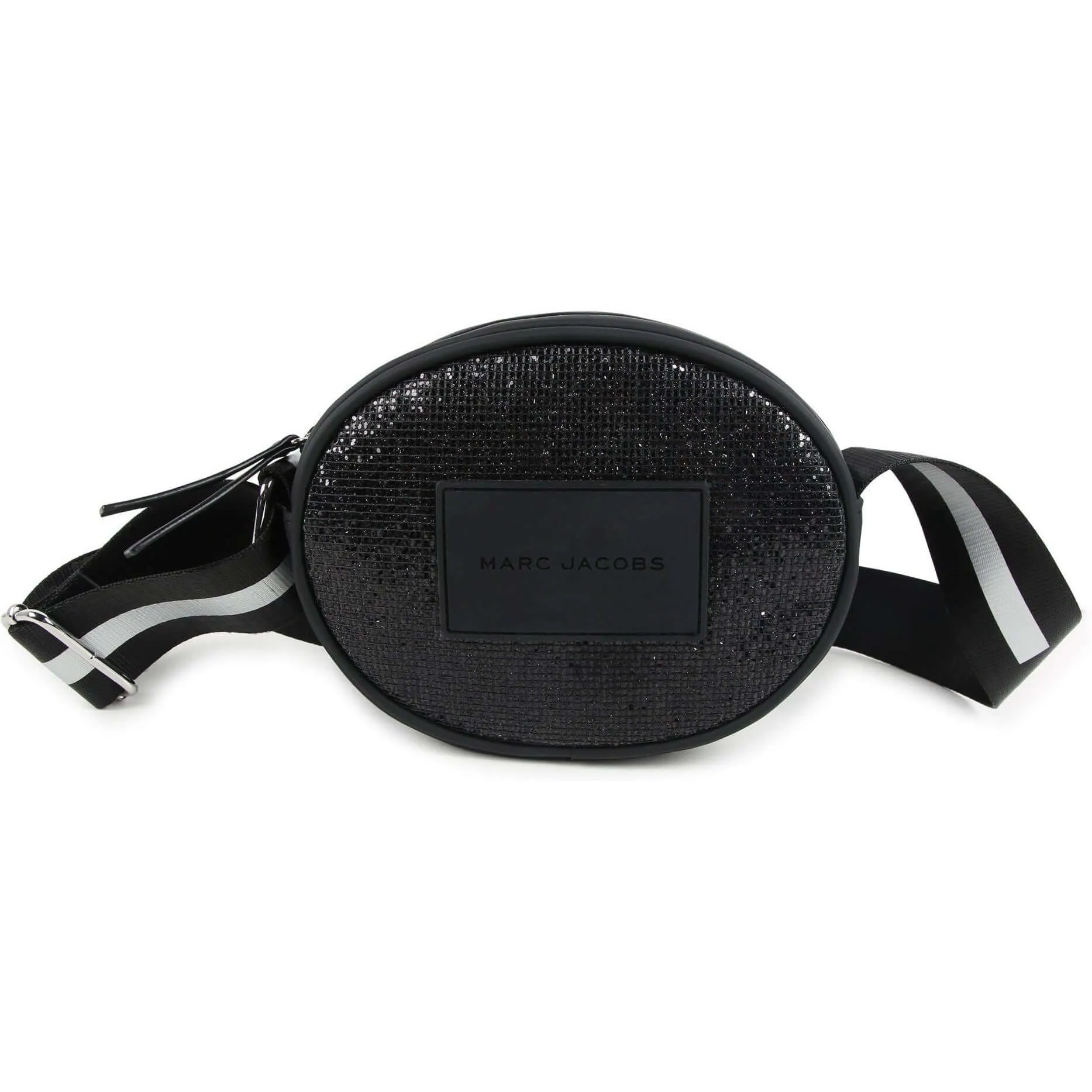 Girls Black Glitter Bag