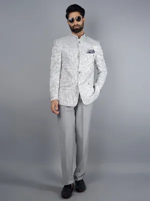 Grey Jodhpuri  Suit | JadeBlue