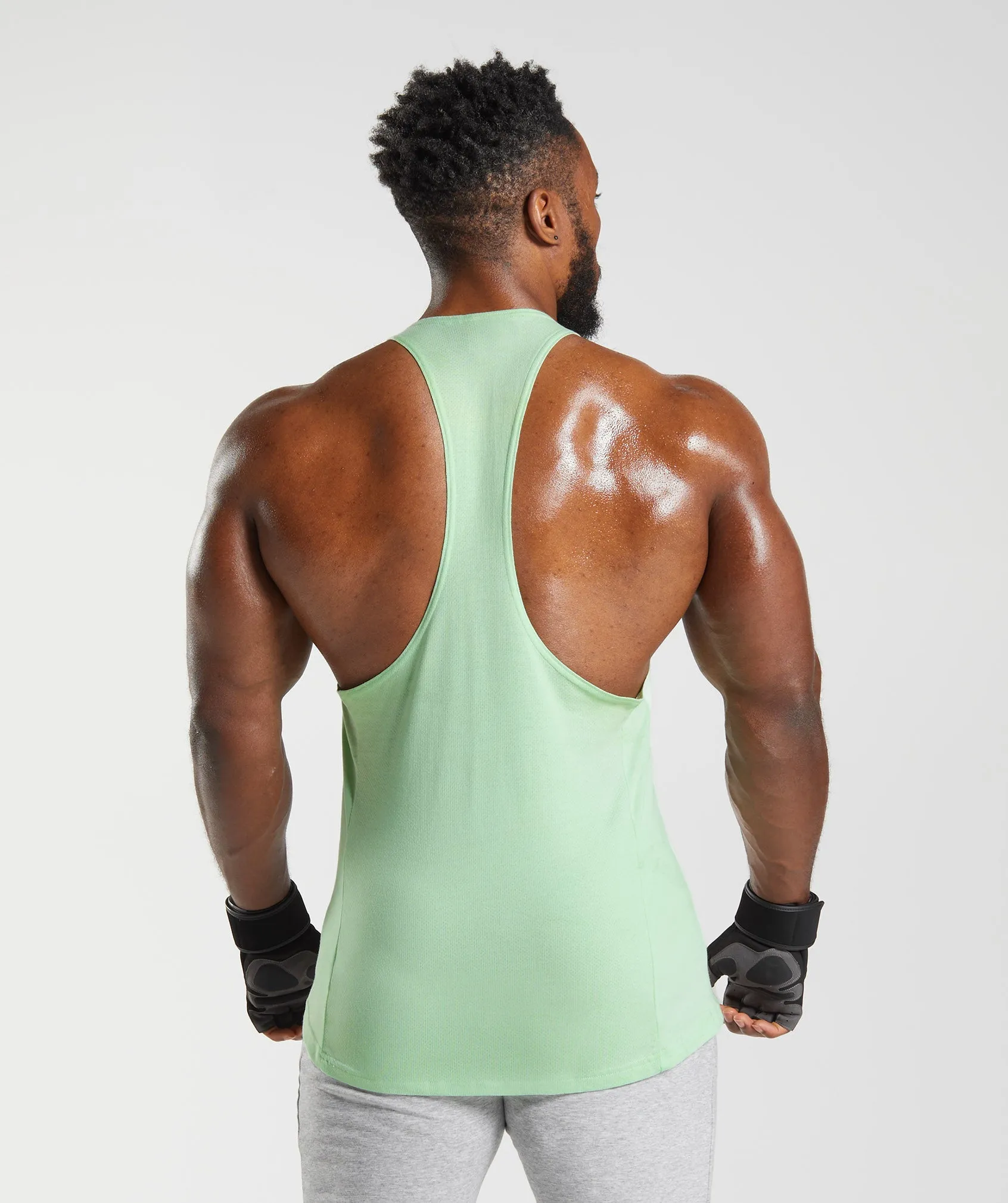 Gymshark React Stringer - Aloe Green