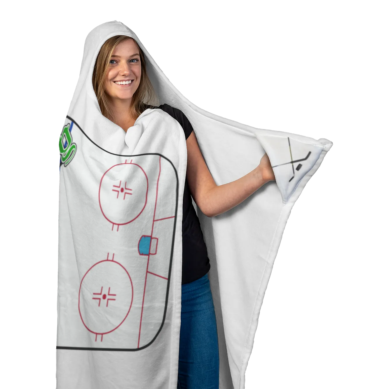 Hockey MOM HOODED BLANKET [UNIQUE, LIMITED EDITION]