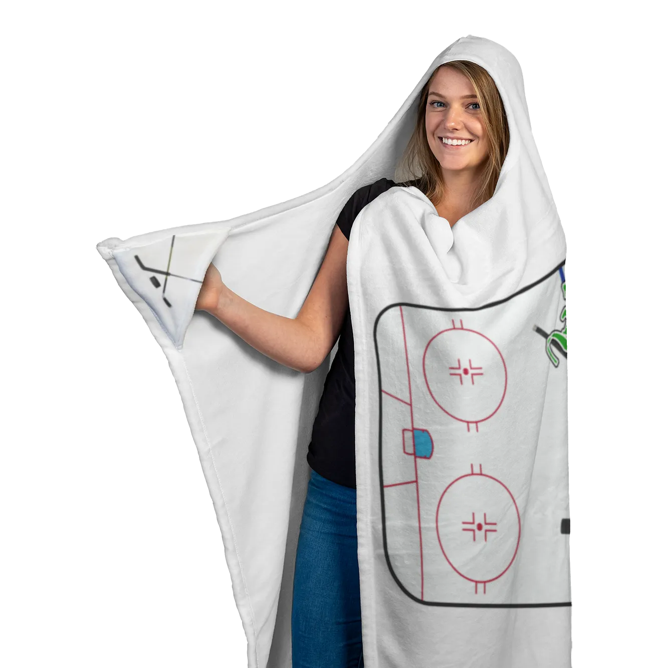 Hockey MOM HOODED BLANKET [UNIQUE, LIMITED EDITION]