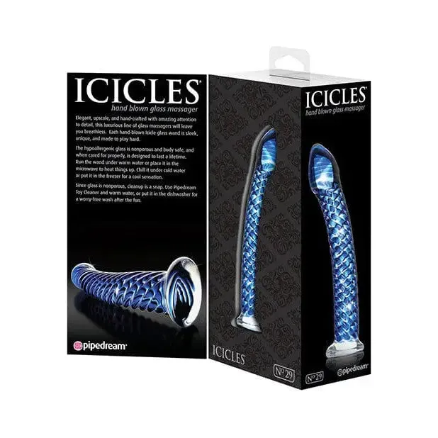 Icicles No.Hand Blown Glass - Clear W/ridges