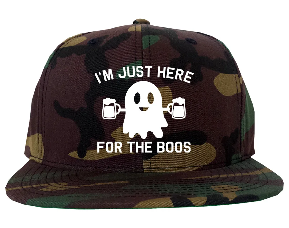 Im Just Here For The Boos Halloween Mens Snapback Hat