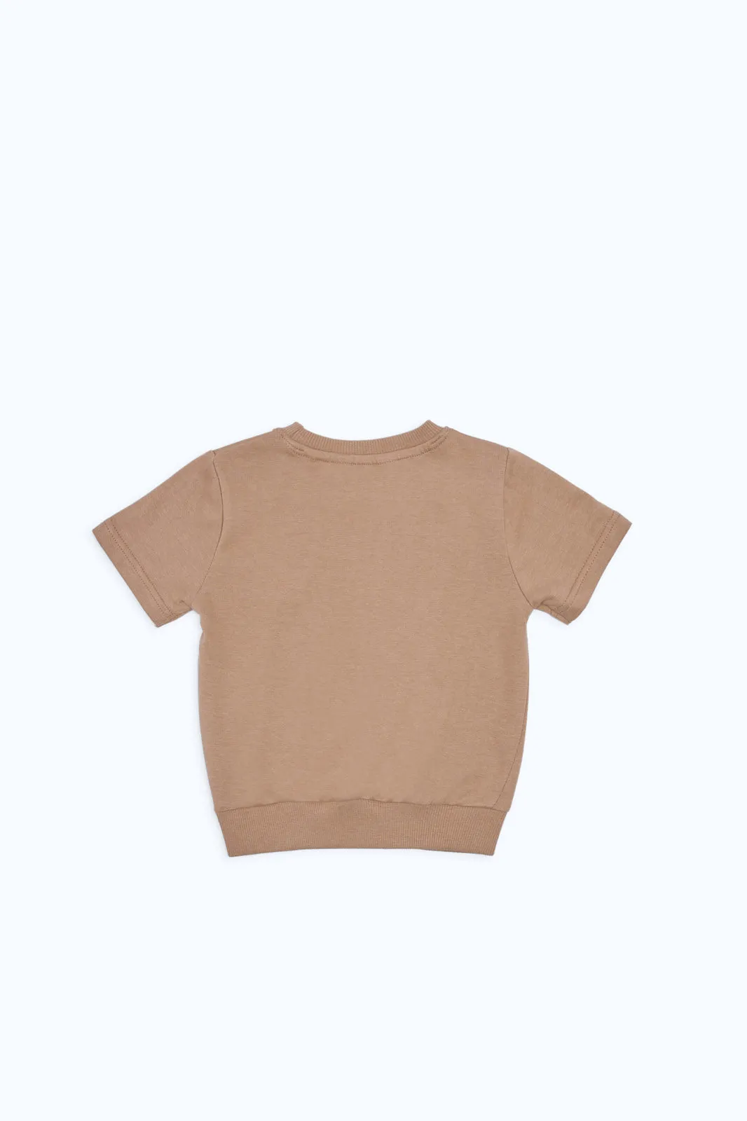 Infant Boys Beige Short Sleeved T-Shirt