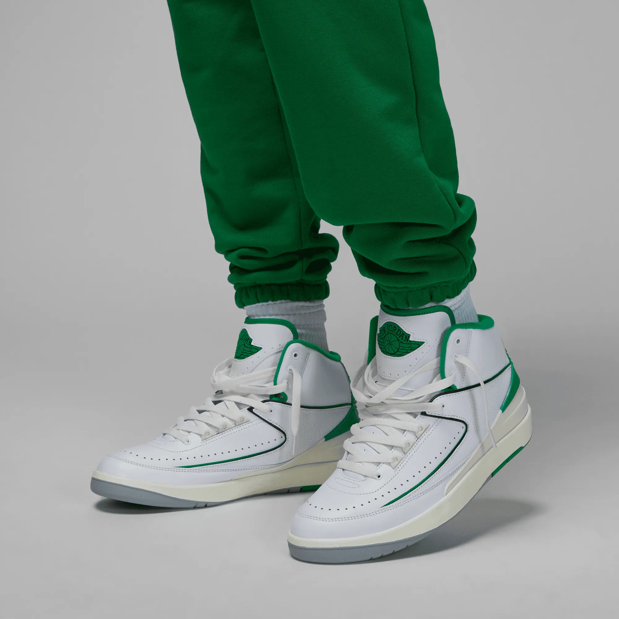 JORDAN WORDMARK MEN`S FLEECE PANTS - GREEN