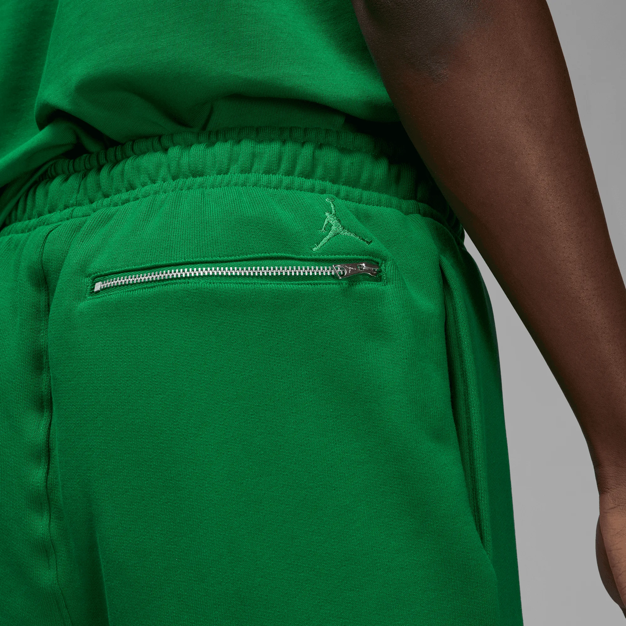 JORDAN WORDMARK MEN`S FLEECE PANTS - GREEN