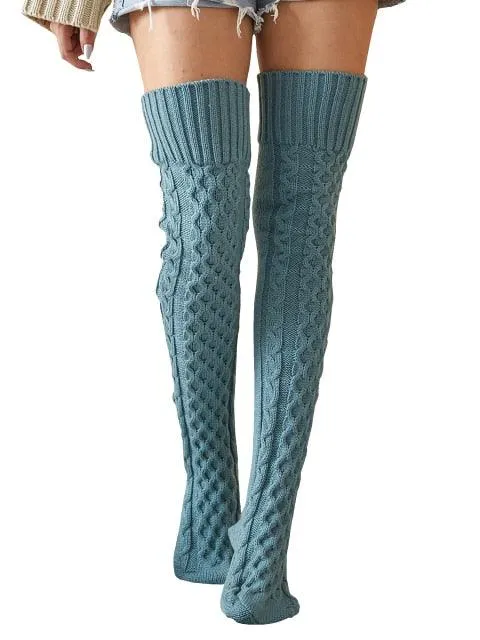 Leg Warmers Knit Socks Warm Boot Cuffs