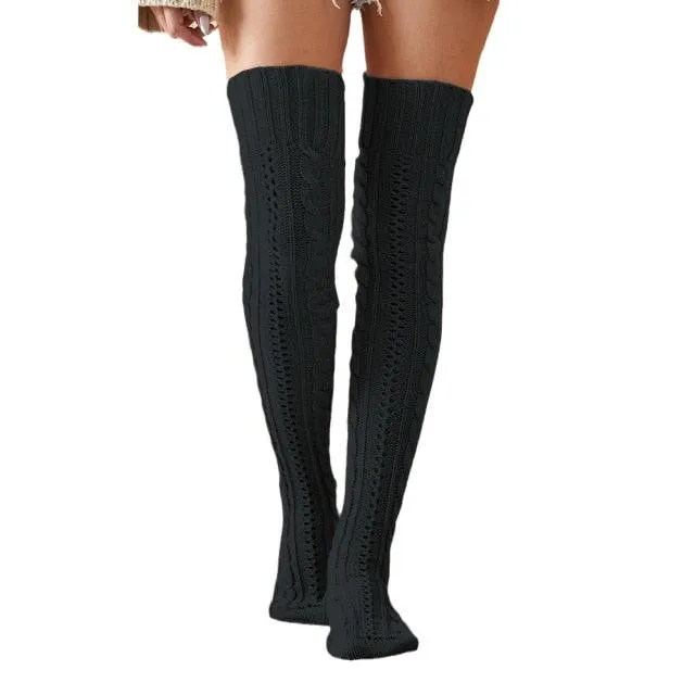 Leg Warmers Knit Socks Warm Boot Cuffs