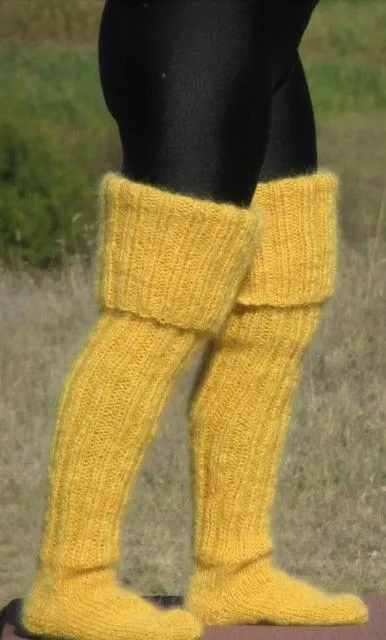 Leg Warmers Knit Socks Warm Boot Cuffs