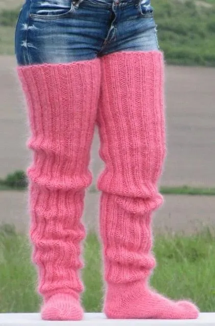 Leg Warmers Knit Socks Warm Boot Cuffs